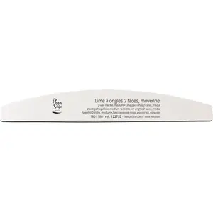 Nail file, peggy sage, double-sided 180/180 grit, half-moon shape