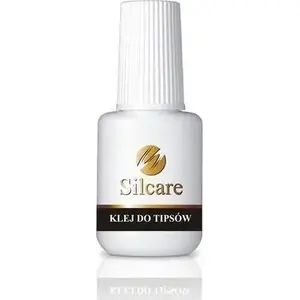 Клей для типс с кисточкой Silcare 7,5 г - клеевой состав для накладных ногтей