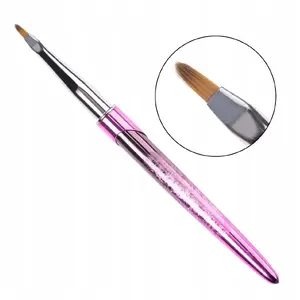 Brush SEMILAC CLAVIER Gel Brush Oval Size 4 — professional oval gel application brush