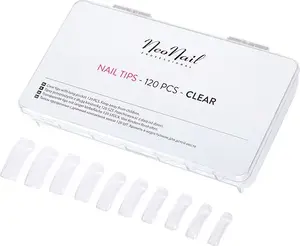 NEONAIL nail tips transparent 120 pcs model 1066