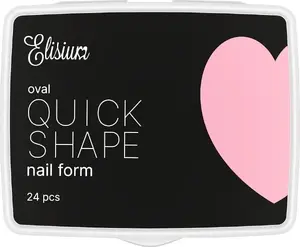 Nail extension mini forms ELISIUM Quick Shape Oval — disposable shaping guides for oval gel/acrylic extensions