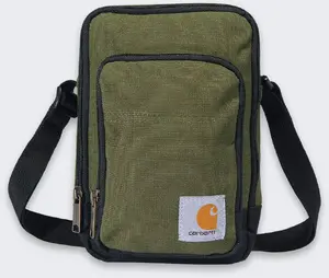 Crossbody Bag Pacsafe — Carhartt Crossbody Zip Basil, anti-theft features, compact everyday carry