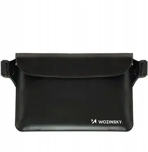 Jostas soma Wozinsky WWS-01 ūdensnecaurlaidīga PVC — melna