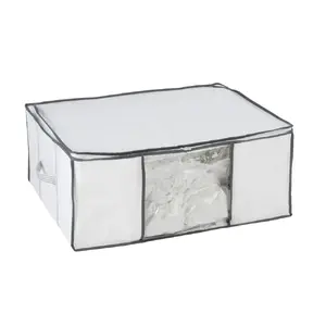 WENKO Vacuum Soft Box L Rectangular Polyethylene, Polypropylene (PP) Transparent, White