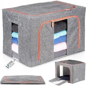 Storage bag Vilde VILDE 100l — zippered textile organizer for bedding, blankets, pillows, clothing, 100 L capacity