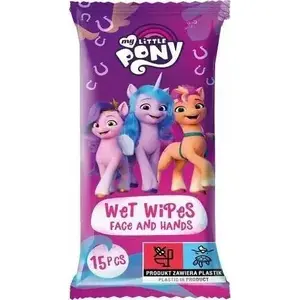 Mitrās salvetes EDG MY LITTLE PONY Zemeņu 15 gab. — bērnu tīrīšanas salvetes