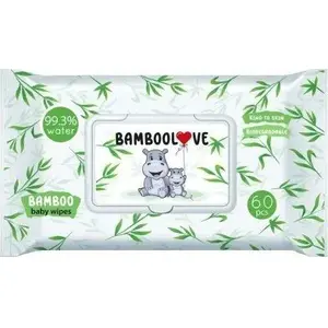 BambooLove Bamboo Moist Wipes for Babies Cheeky Panda — 60 pcs
