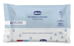 Mitrās bērnu salvetes Chicco 72 gabali