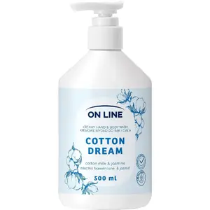 Liquid hand and body soap LUKSJA Mleczko bawełniane & Jaśmin 500 ml