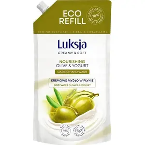 Liquid hand soap refill LUKSJA Creamy & Soft Olive Oil & Yogurt 900 ml