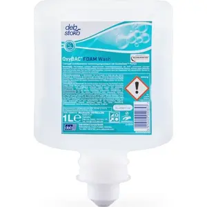 Antibakteriāls putojošs šķidrums deb Oxybac Foam Wash 1000 ml uzpilde dozatoram