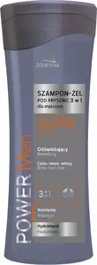 Dušas želeja Joanna Power Men 3‑1 Fresh ar alantoīnu un Hydromanil 100 ml