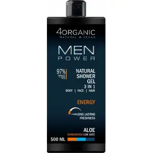 Гель для душа 3-в-1 4organic Men Power Energy 500 мл — 4organic