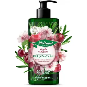 Šķidrās ziepes Herbapol 390 ml — rozmarīns, ķirsis, C vitamīns