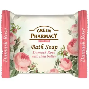 Cietais ziepes Green Pharmacy Body Care Damask Rose 100 g, ar damaskas rožu aromātu