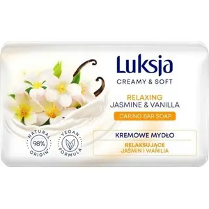 Bar soap Sarantis Luksja Creamy & Soft Jasmine & Vanilla 90 g – relaxing creamy bar