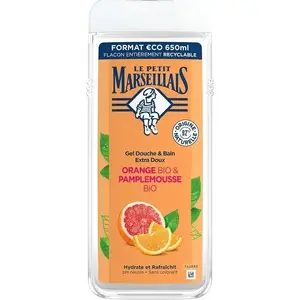 Shower & Bath Gel LE PETIT MARSEILLAIS Bio Grapefruit and Bio Orange 650 ml