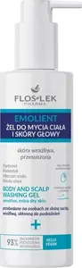 Эмолирующий гель для мытья тела и кожи головы Floslek 175 мл, мягкое очищение для чувствительной кожи