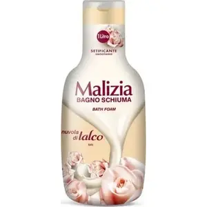 Vannas līdzeklis Malizia Talco 1 l — vannas un dušas želeja ar talka aromātu, 1 litrs