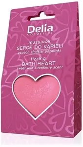 Vannas putojoša sirds Delia Musujące 100 g — saldo zemeņu aromāts