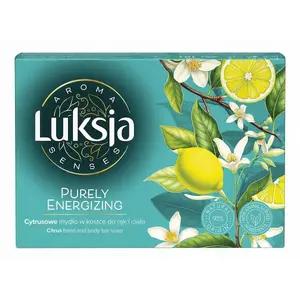 Твердое мыло для рук и тела Sarantis LUKSJA Aroma Senses Purely Energizing Цитрус 90 г