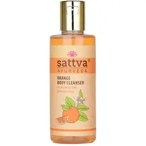Dušas želeja Sattva Orange 210 ml — ķermeņa mazgāšanas līdzeklis