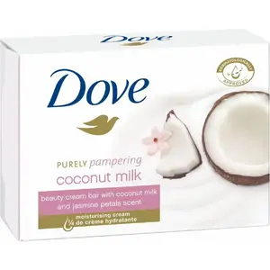 Cietais ziepes Dove Coconut Milk 100 g — mitrinošas attīrošas ziepes