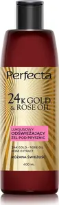 Гель для душа DAX PERFECTA 24K Gold & Rose Oil 400 мл — освежающий люксовый очищающий гель