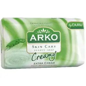 Cieta ziepe Arko Extra Cream 90 g — mitrinošas cietās ziepes