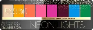 Eyeshadow palette Eveline Neon Lights 06, 8 g — compact selection of shades for eye makeup