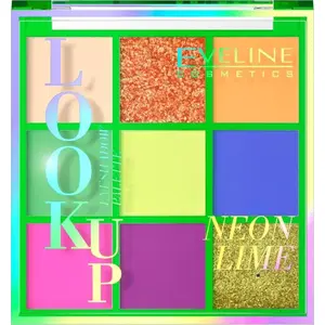 Палетка теней Eveline Look Up Neon Lime — 9 оттенков, 10,8 г