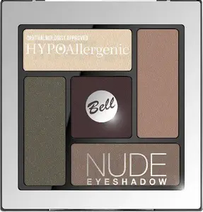 Eyeshadow palette BELL Nude satin-cream shades No. 04 — single compact eyeshadow