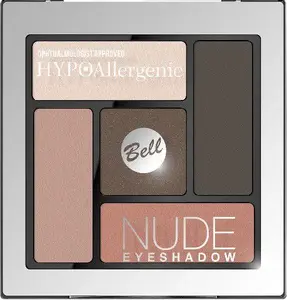 Eyeshadow palette BELL Nude satin-cream shades No. 03 – multi-shade eye makeup