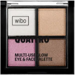 Acu ēnu palete MUA Quattro Multi-Use Glow — 6 g kompakta palete