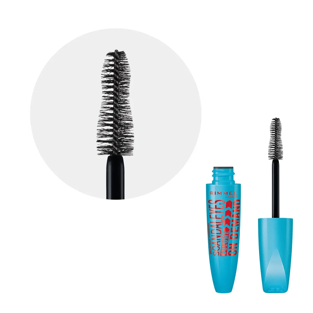 Rimmel Scandaleyes Volume On Demand Waterproof Mascara eyelash mascara 34857157001 Photo 3