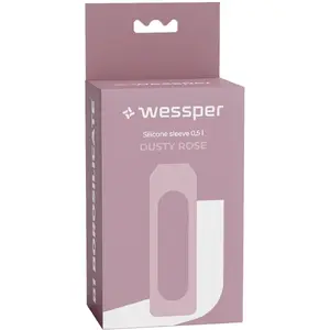 Silikona pārvalks Wessper WE260 500 ml B1 Borosilikāts — Dusty Rose