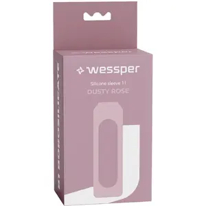 Silikona apvalks wessper WE260 1000 ml borosilikāta pudelei — Dusty Rose