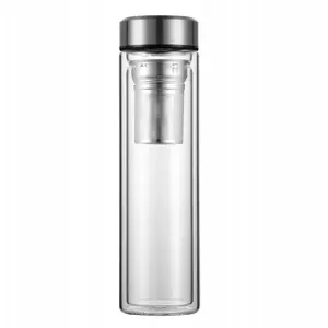 Stikla pudele ar ievilcēju 0,45 l — No name — modelis KAMI-BU-020-31