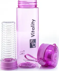 Sporta pudele G21 ar sietiņu 700 ml, violeta