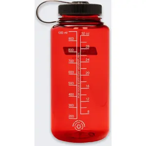 Sporta pudele nalgene WM 1 l — plaša kakla, 1 l, sarkana