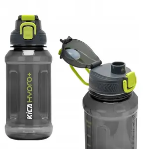 Sports water bottle Kica Hydro+ 1000 ml — black