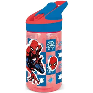 Water bottle Stor SPIDERMAN premium 480 ml, sports drinking bottle with screw cap