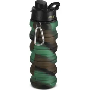 Sporta pudele Nils Extreme NC4106 — saliekama silikona 500 ml, zaļa