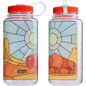 Platā mutes pudele nalgene 1 l Desert, Tritan bez BPA, hermētiska aizdare