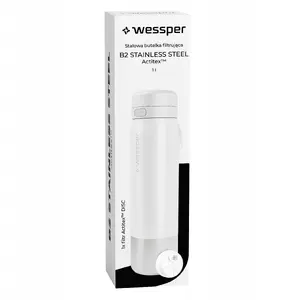 Filtrējoša pudele Wessper B2 Actitex™ nerūsējošā tērauda 1000 ml, balta