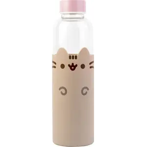 Стеклянная бутылка для воды Pusheen 500 мл — бренд Pusheen, объём 500 мл, стекло