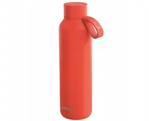 QUOKKA Quokka Solid With Strap stainless steel thermal bottle 630 ml with strap (Orange)