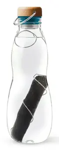 black+blum EGO-EGG005 Ikdienas lietošanai 650 ml Stikls, Polipropilēns (PP), Silikons, Nerūsējošs tērauds Zils, Caurspīdīgs