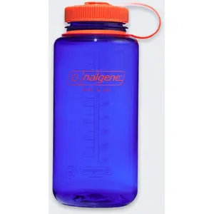 Бутылка с широким горлом nalgene WM 1 л — прочный пластик без BPA, винтовая крышка с петлёй
