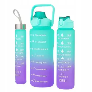 Extralink 3in1 Motivational Bottle Blue-purple set 2000ml+900ml+300ml